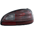 1997-2003 Pontiac Grand Prix - Passenger Side Tail Light, without Bulb, Halogen, Clear and Red Lens