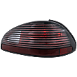 1997-2003 Pontiac Grand Prix - Passenger Side Tail Light, without Bulb, Halogen, Clear and Red Lens