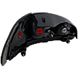 1997-2003 Pontiac Grand Prix - Passenger Side Tail Light, without Bulb, Halogen, Clear and Red Lens