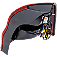 Driver Side Tail Light, with Bulb, Halogen, Red Lens