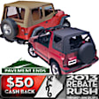 2009 Jeep Wrangler - Soft Top Fabric - Black diamond, Sold individually
