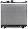 Radiator, 2.2L/2.5L/3.9L Engines, Aluminum Core, Plastic Tank, Base Model