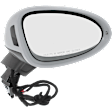 Passenger Side Mirror, Power, Power Folding, Heated, Paintable, In-housing Signal Light, No Memory, With Puddle Light, No Auto-Dimming, With Blind Spot Light in Housing