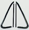 1973 GMC Jimmy - Door Molding and Beltlines, Front Door, Left and Right Hand, Black