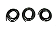 DWK 1111 67 Door Molding and Beltlines, Front Door, Left / Right Hand and Third Door