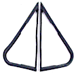 VWK 2110 67 Roof and Top Weatherstrip Seal - Glass Weatherstrip, Kit
