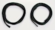 DWP 1112 47 GM Front, Driver and Passenger Side Door Molding and Beltlines, Black, Fits Body Along Top and Side