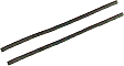 DWP 1113 47 Front, Driver and Passenger Side Door Molding and Beltlines, Black, Fits Bottom