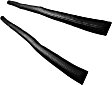 DWP 1113 47 Front, Driver and Passenger Side Door Molding and Beltlines, Black, Fits Bottom