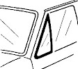 VWK 1120 73 Roof and Top Weatherstrip Seal - Glass Weatherstrip, Kit