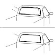 WCR DB3128 Rear Window Seal - Glass Weatherstrip, Sold Individually