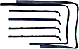 1988 Ford Ranger - Beltline Molding, Front Door, Left and Right Hand, For Models With Vent Windows