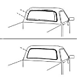 WBL D9333 Rear Window Seal - Glass Weatherstrip, Sold Individually
