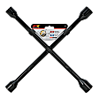 W2 Black 14 in. Metric 4-Way Cross Lug Wrench