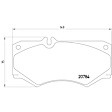 355006061 Front OE Series Semi-metallic Brake Pad Set