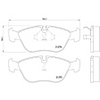 355007721 Front OE Series Semi-metallic Brake Pad Set