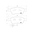 2009 Audi A8 Quattro - Front Semi-Metallic Brake Pad Set, 385mm Brake Rotors, OE Series