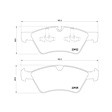 355012011 Front OE Series Semi-metallic Brake Pad Set