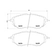 2008 Subaru Legacy - Front Semi-metallic Brake Pad Set, Incl. Clips,Shims, OE Series