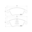 355012621 Front OE Series Semi-metallic Brake Pad Set
