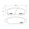 2004 Chevrolet Trailblazer - Rear Semi-metallic Brake Pad Set, OE Series