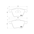 355013001 Front OE Series Semi-metallic Brake Pad Set