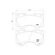 355013151 Front OE Series Semi-metallic Brake Pad Set