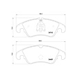 2013 Audi A4 - Front Semi-metallic Brake Pad Set, 2.0L 4Cyl, OE Series
