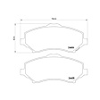2011 Jeep Wrangler - Front Semi-Metallic Brake Pad Set, enginedesignationname: EGT, Eng. VIN: 1, FI, OE Series