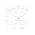 355015701 Front OE Series Semi-metallic Brake Pad Set