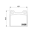 355017441 OE Series Semi-metallic Brake Pad Set