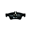 2011 Mercedes Benz E350 - Rear Semi-metallic Brake Pad Set, 3.5L 6Cyl, Designed and Engineered in Germany, OE Series