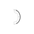 2007 BMW 550i - Parking Brake Shoe - Direct Fit, 2-Wheel Set