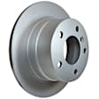 355104822 Rear, Driver or Passenger Side Brake Disc, Plain Surface, Solid, 6 Lugs