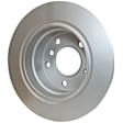 355104822 Rear, Driver or Passenger Side Brake Disc, Plain Surface, Solid, 6 Lugs