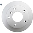 355104822 Rear, Driver or Passenger Side Brake Disc, Plain Surface, Solid, 6 Lugs