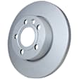 355105572 Front, Driver or Passenger Side Brake Disc, Plain Surface, Solid, 6 Lugs