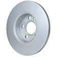 355105572 Front, Driver or Passenger Side Brake Disc, Plain Surface, Solid, 6 Lugs
