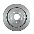 355113232 Rear, Driver or Passenger Side Brake Disc, Plain Surface, Vented, 7 Lugs