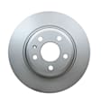 355113932 Rear, Driver or Passenger Side Brake Disc, Plain Surface, Solid, 6 Lugs