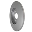 355113932 Rear, Driver or Passenger Side Brake Disc, Plain Surface, Solid, 6 Lugs