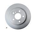 355115412 Rear, Driver or Passenger Side Brake Disc, Plain Surface, Solid, 6 Lugs