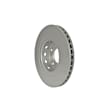 355115442 Rear, Driver or Passenger Side Brake Disc, Plain Surface, 5 Lugs