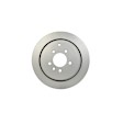 355118782 Rear, Driver or Passenger Side Brake Disc, Plain Surface, Vented, 7 Lugs