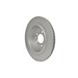 355118782 Rear, Driver or Passenger Side Brake Disc, Plain Surface, Vented, 7 Lugs