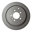 355118782 Rear, Driver or Passenger Side Brake Disc, Plain Surface, Vented, 7 Lugs