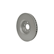 355118892 Front, Driver or Passenger Side Brake Disc, Plain Surface, Vented, 6 Lugs