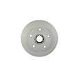 355120152 Rear, Driver or Passenger Side Brake Disc, Plain Surface, Solid, 5 Lugs
