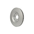 355121982 Front, Driver or Passenger Side Brake Disc, Plain Surface, Vented, 10 Lugs