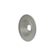 355122162 Rear, Driver or Passenger Side Brake Disc, Plain Surface, Solid, 7 Lugs
